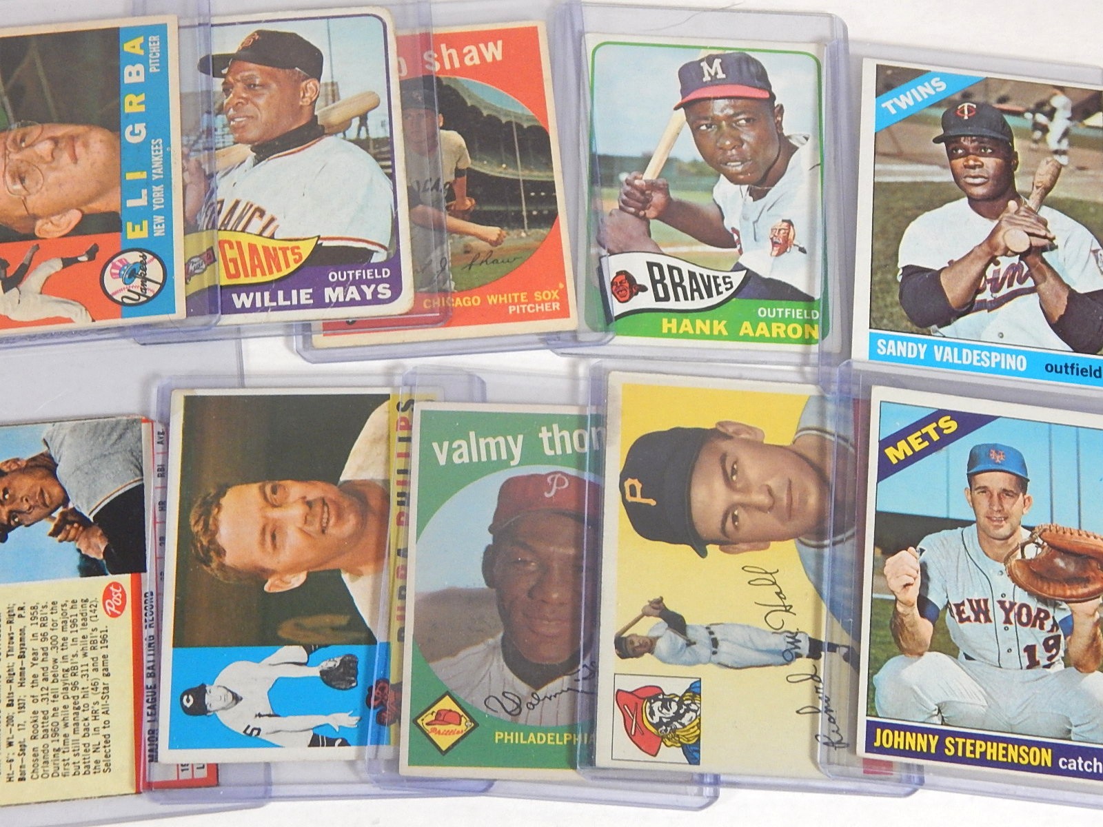 Large 1940s to 1960s TOPPS and Bowman Baseball Card Collection