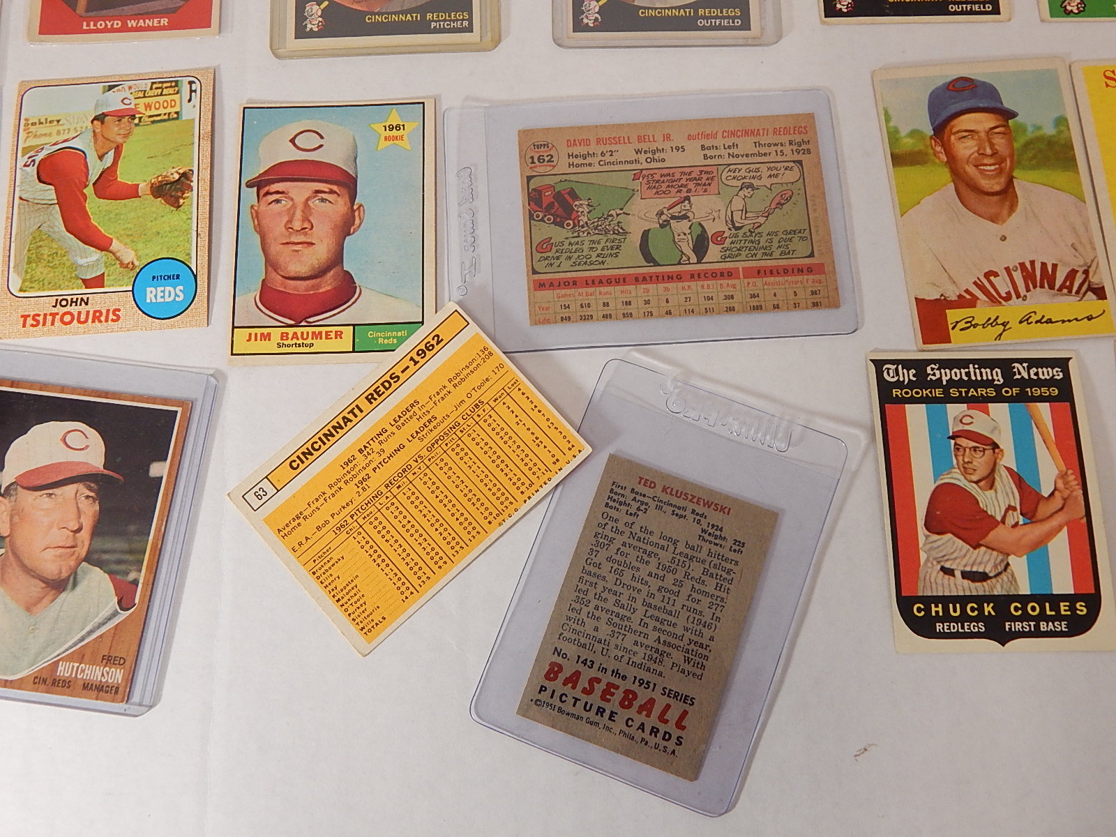 1950s to 1960s Cincinnati Reds Baseball Card Collection
