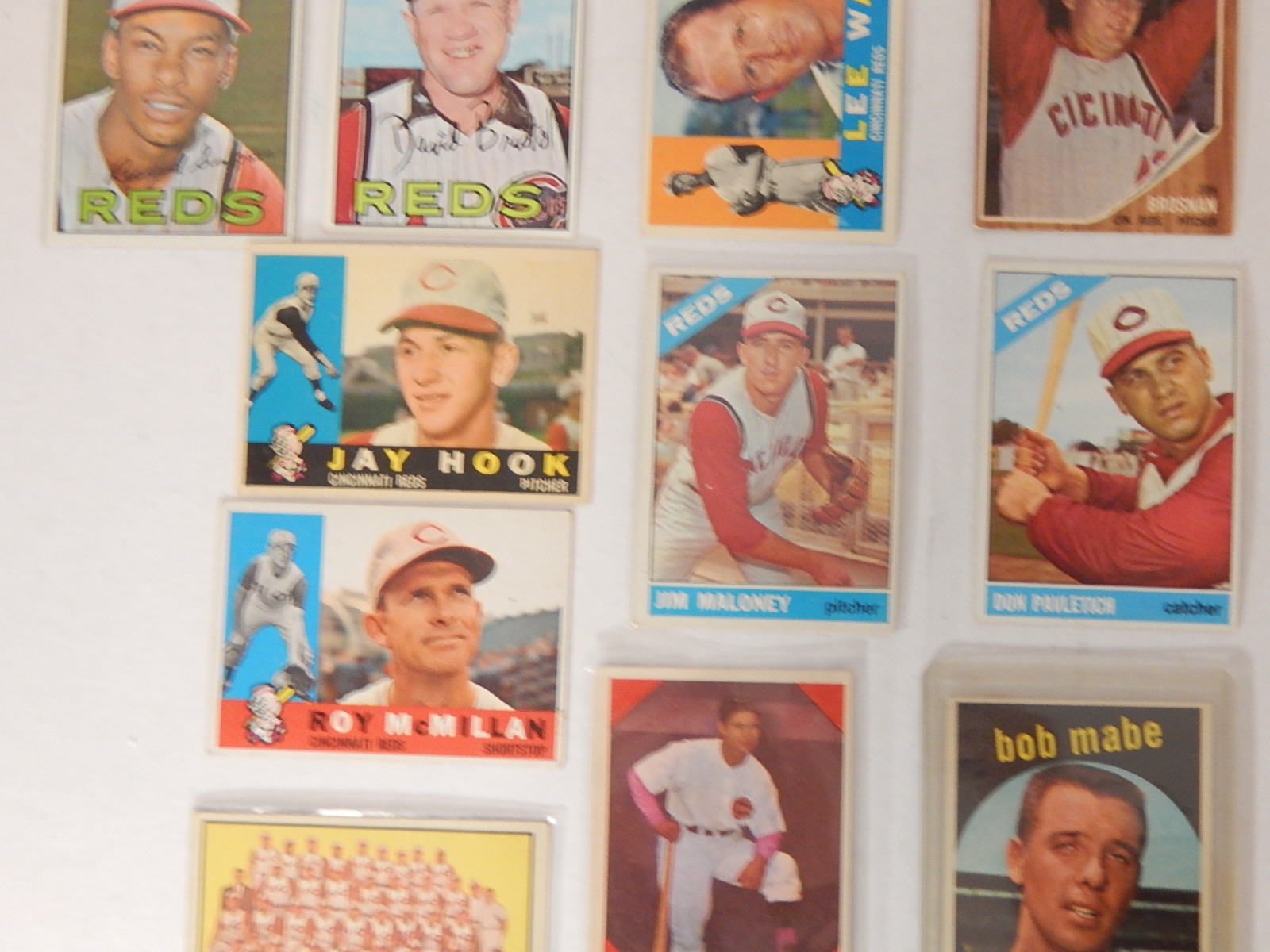 1950s to 1960s Cincinnati Reds Baseball Card Collection