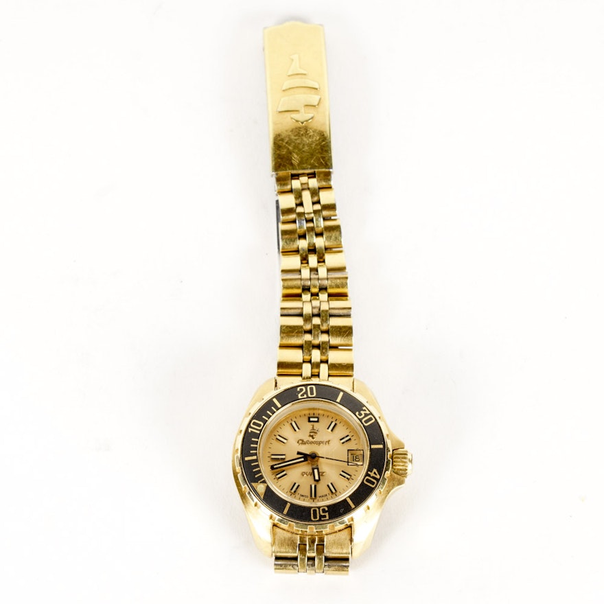 Chronosport Gold-Toned Women's Watch