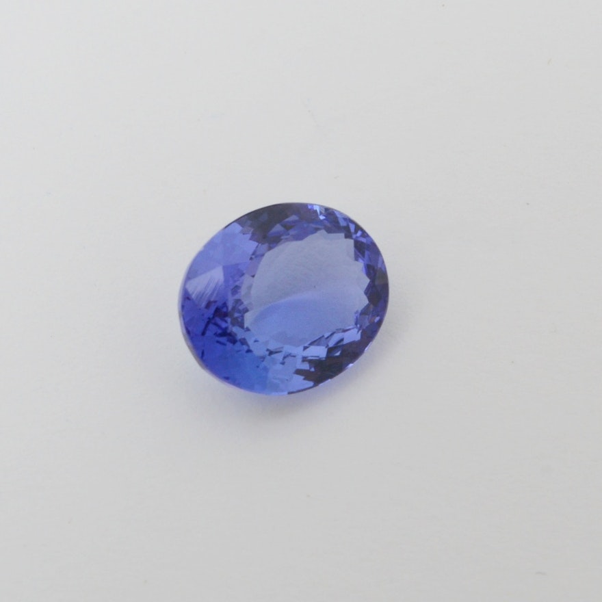 5.10CTW Oval Tanzanite Loose Gemstone