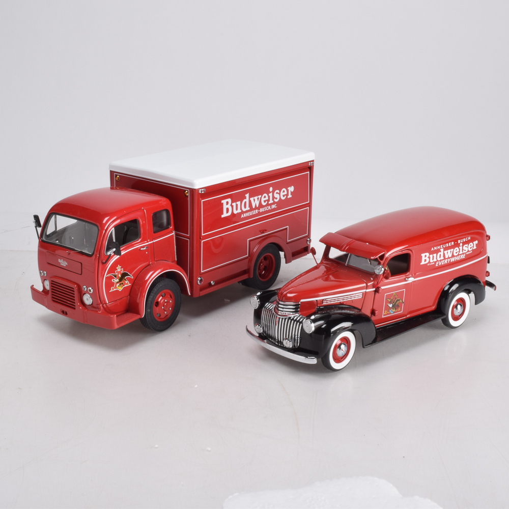 Vintage Style Budweiser Beer Trucks from The Danbury Mint