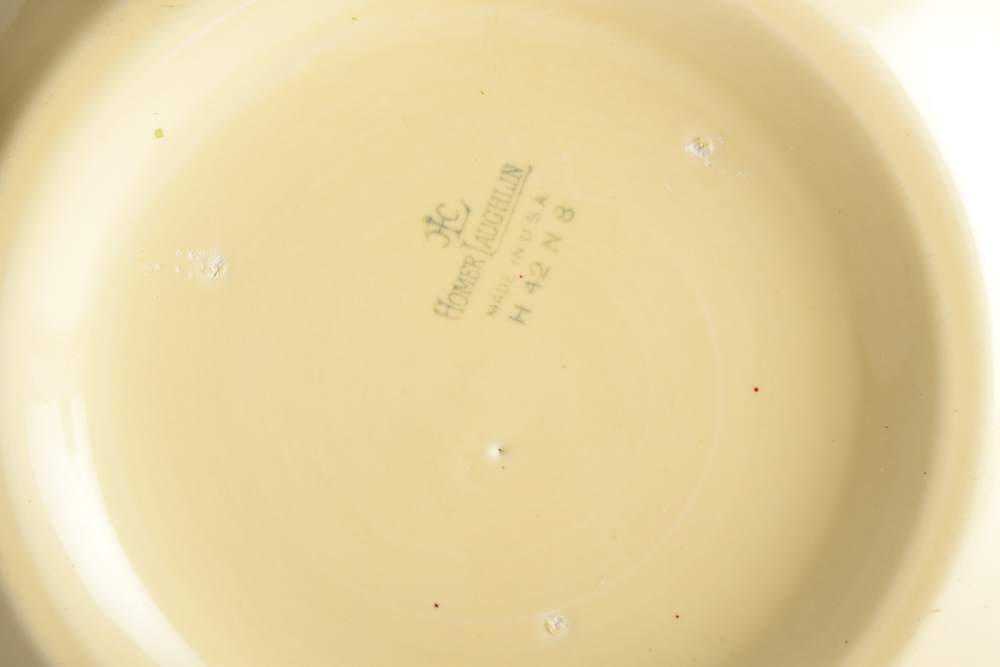 Homer Laughlin "Tom and Jerry" Punch Bowl and Mugs