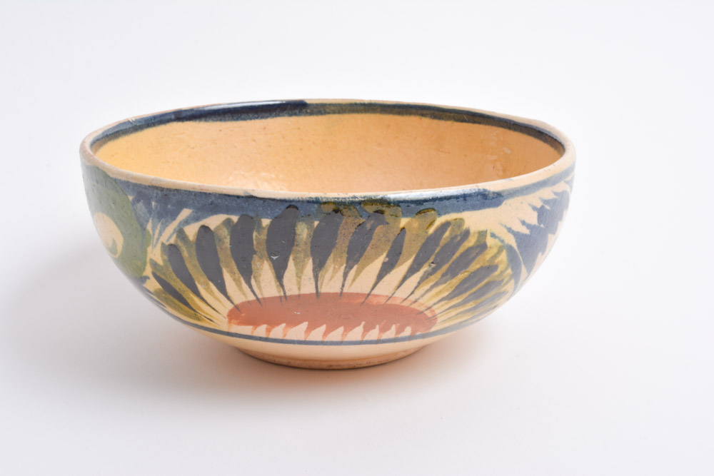 Hand Painted Ceramic Nesting Bowl Set of Five