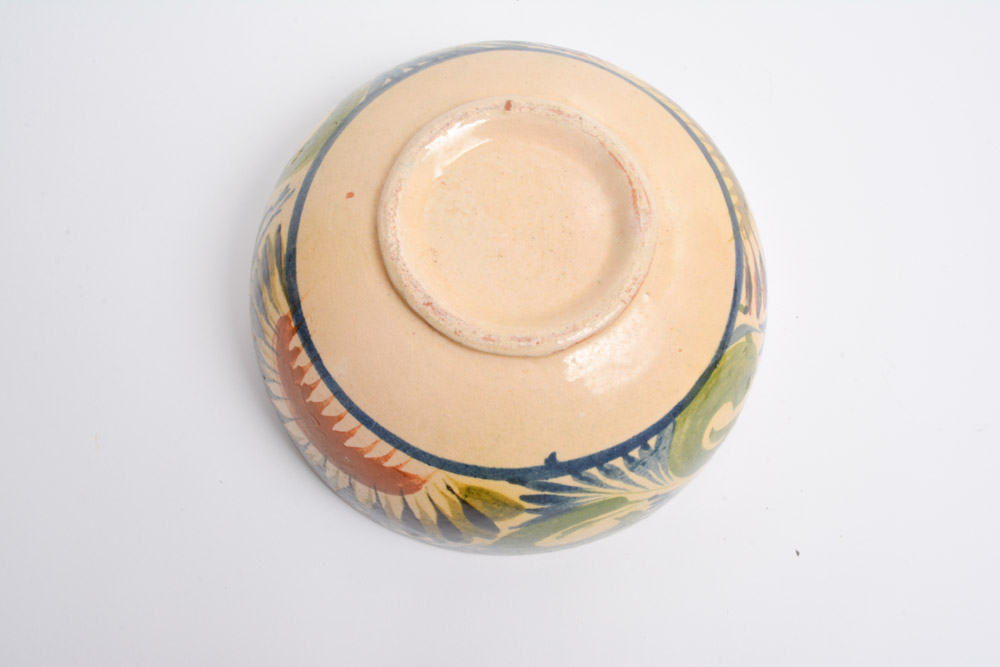 Hand Painted Ceramic Nesting Bowl Set of Five