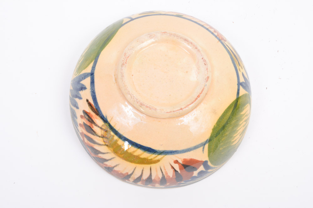 Hand Painted Ceramic Nesting Bowl Set of Five