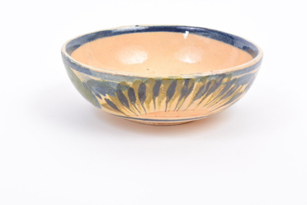 Hand Painted Ceramic Nesting Bowl Set of Five