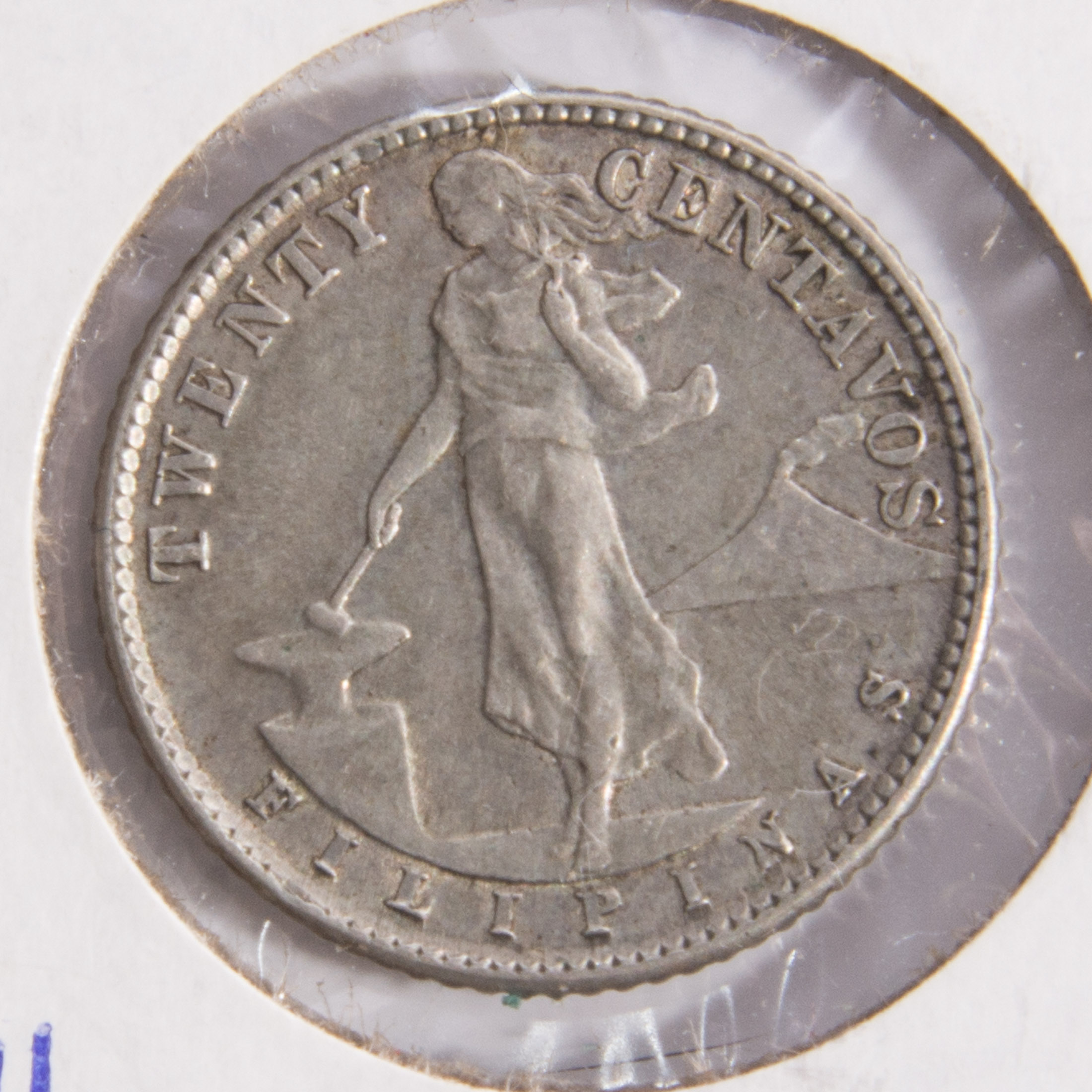 1944-D Philippines Twenty Centavos