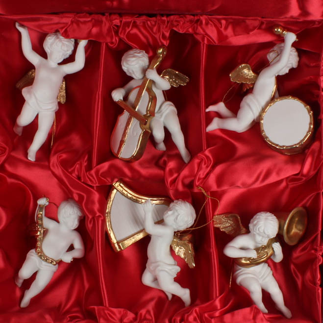 Franklin Mint Heralding Angels Six Piece Collection