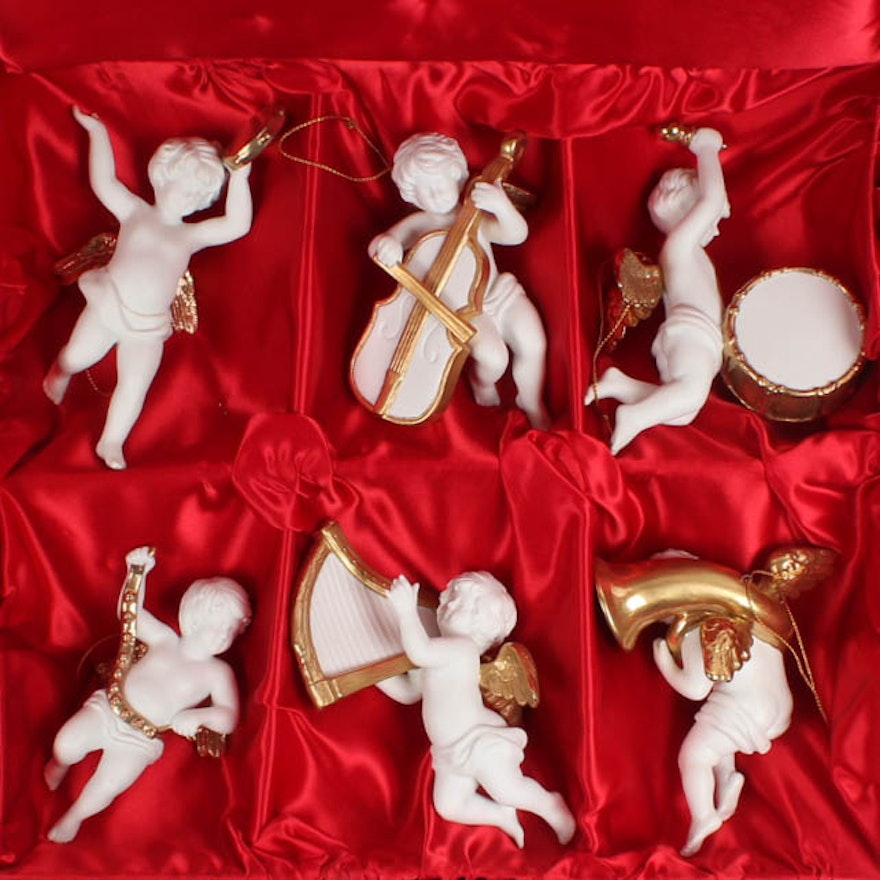 Franklin Mint Heralding Angels Six Piece Collection