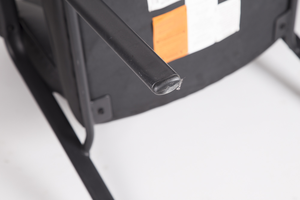 Modern Black Leatherette Armchairs