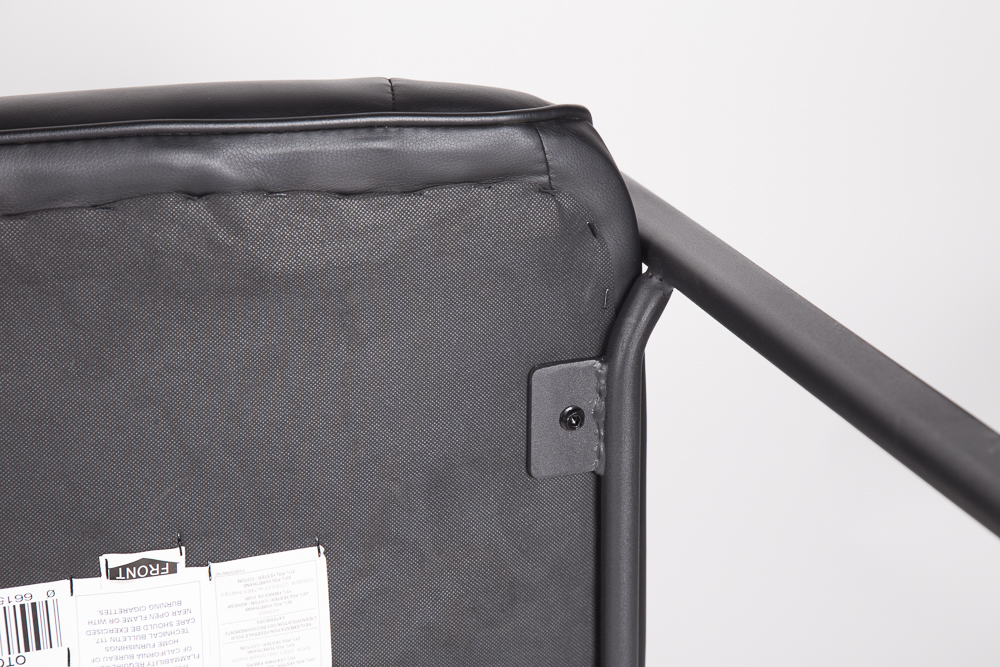 Modern Black Leatherette Armchairs