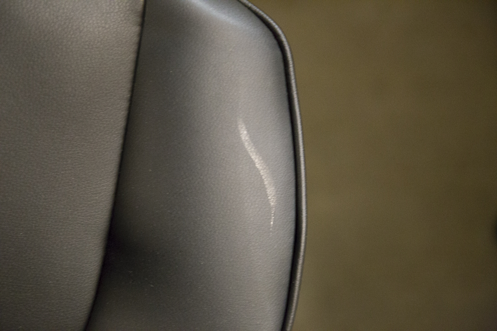 Modern Black Leatherette Armchairs