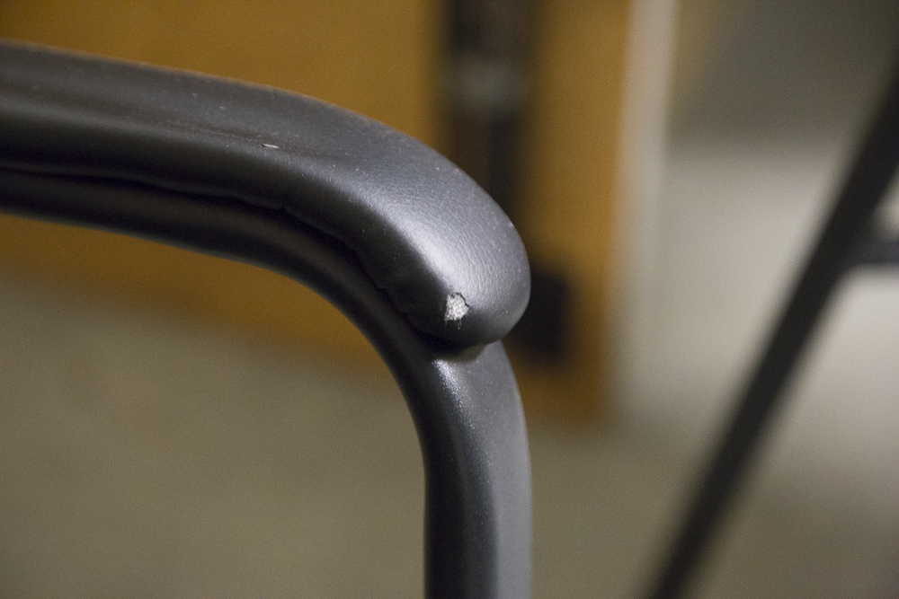 Modern Black Leatherette Armchairs