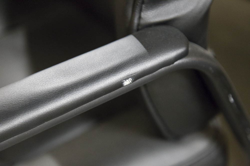 Modern Black Leatherette Armchairs