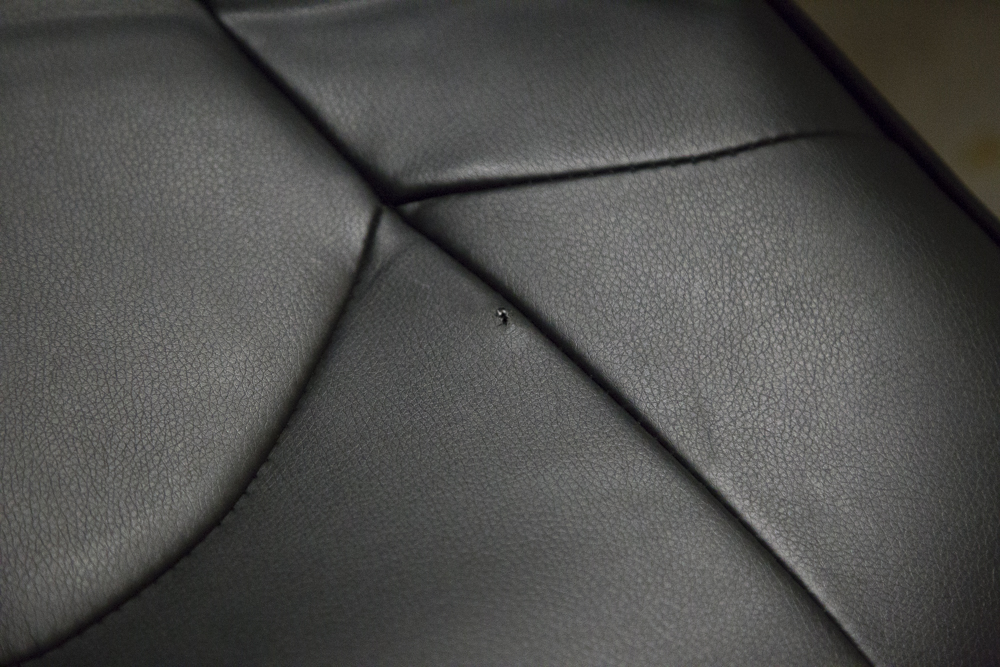 Modern Black Leatherette Armchairs