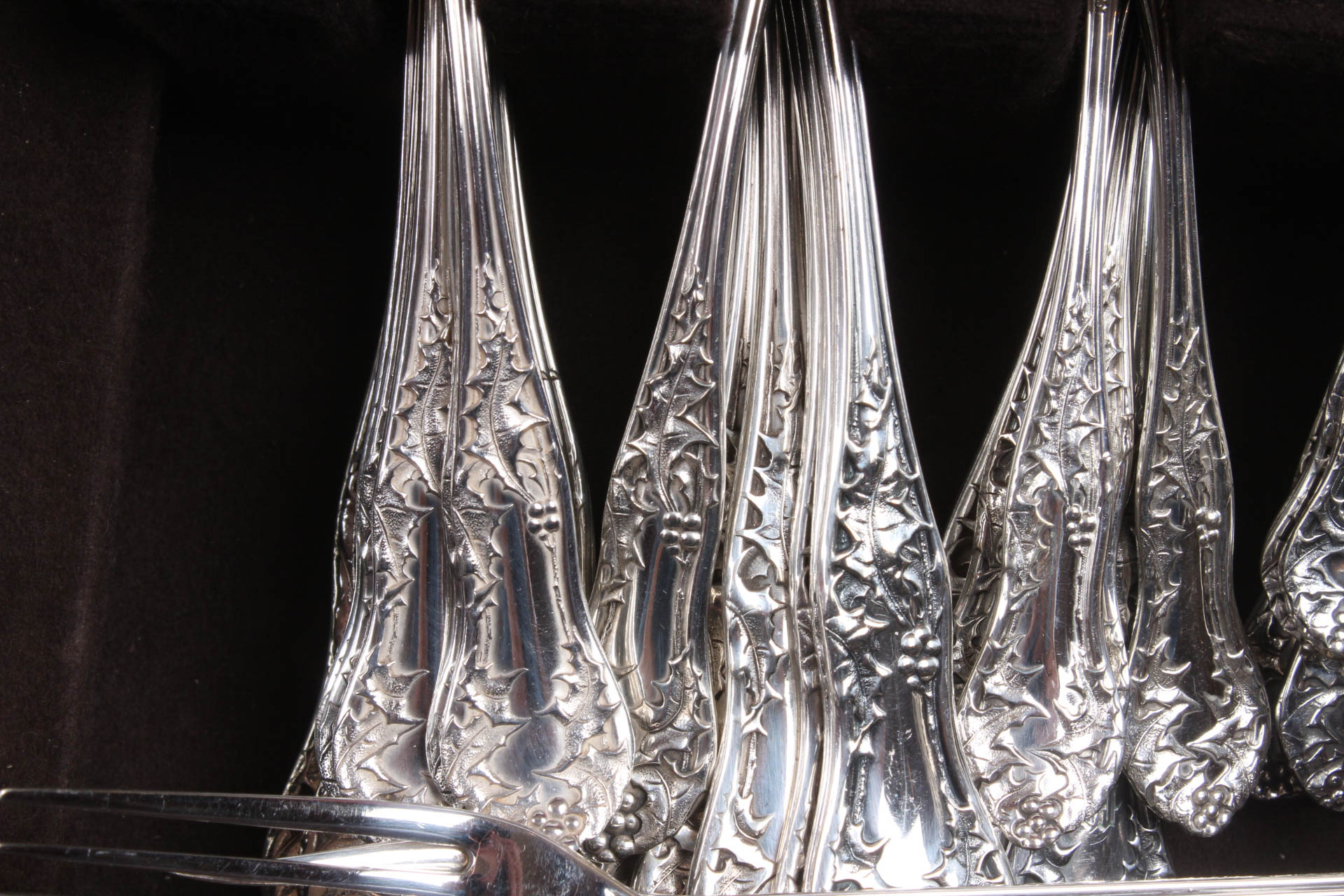 National Silver Co. "Holly" Silver Plate Flatware