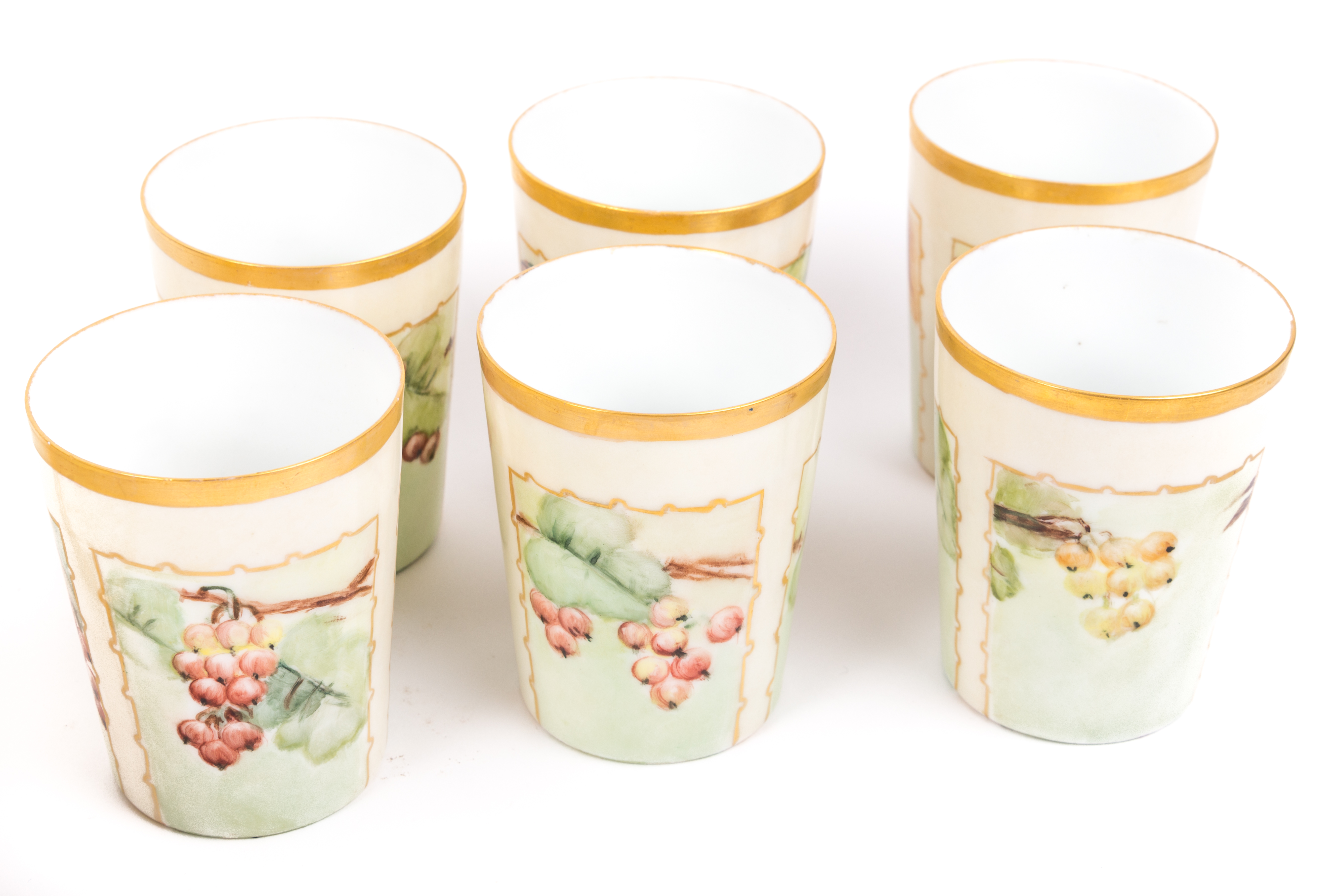 Willets Belleek Cider Pitcher with Limoges La Seynie cups