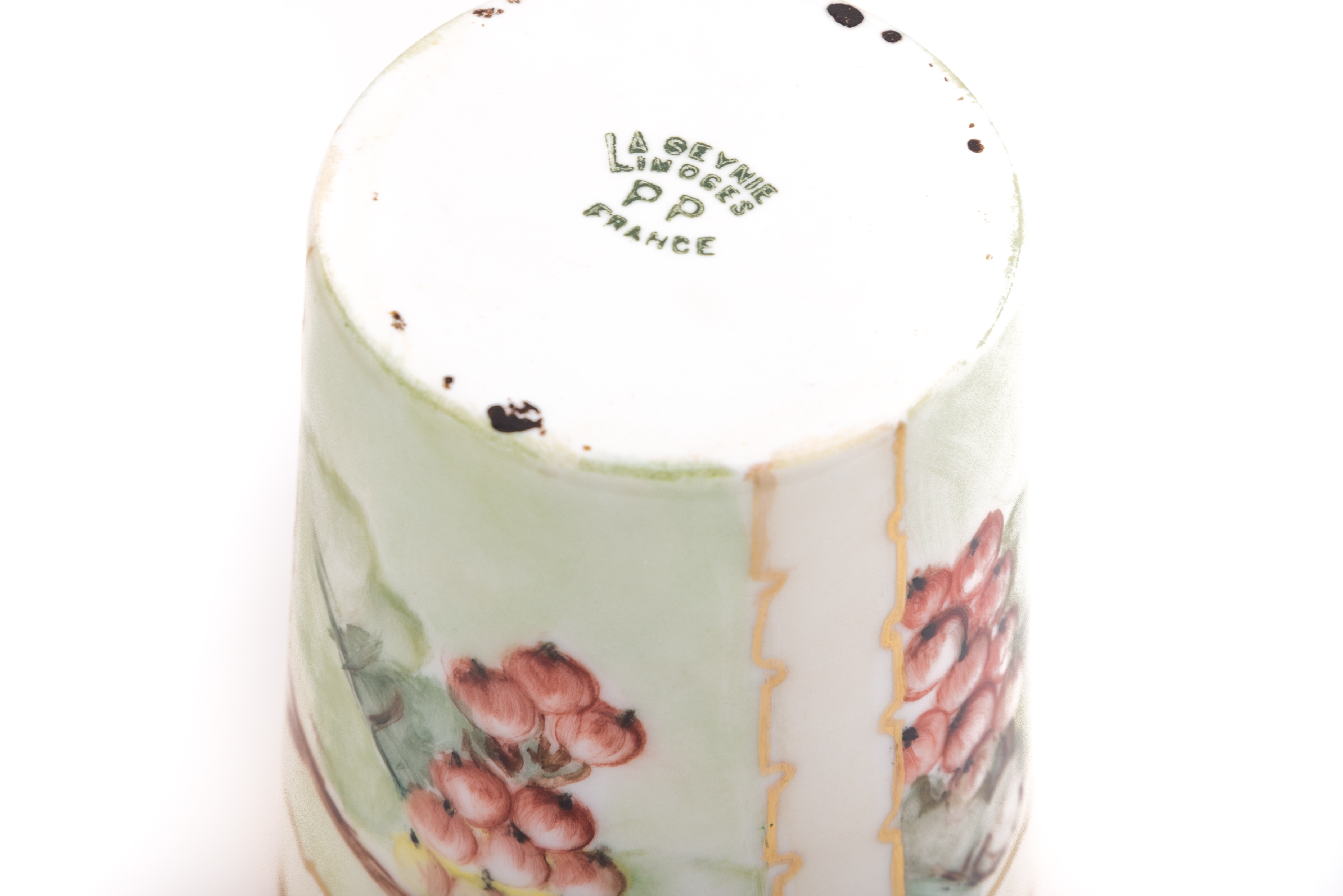 Willets Belleek Cider Pitcher with Limoges La Seynie cups