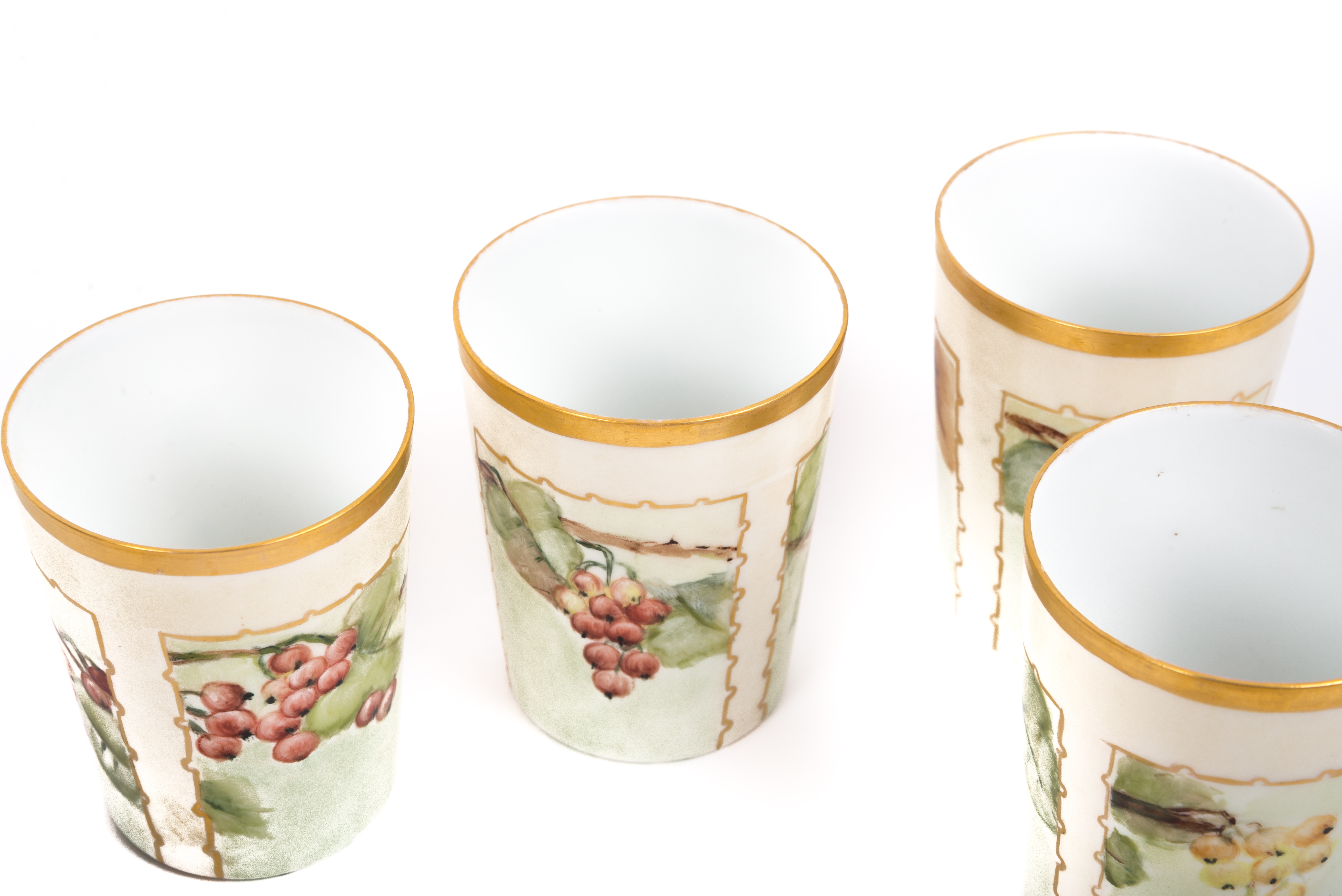 Willets Belleek Cider Pitcher with Limoges La Seynie cups