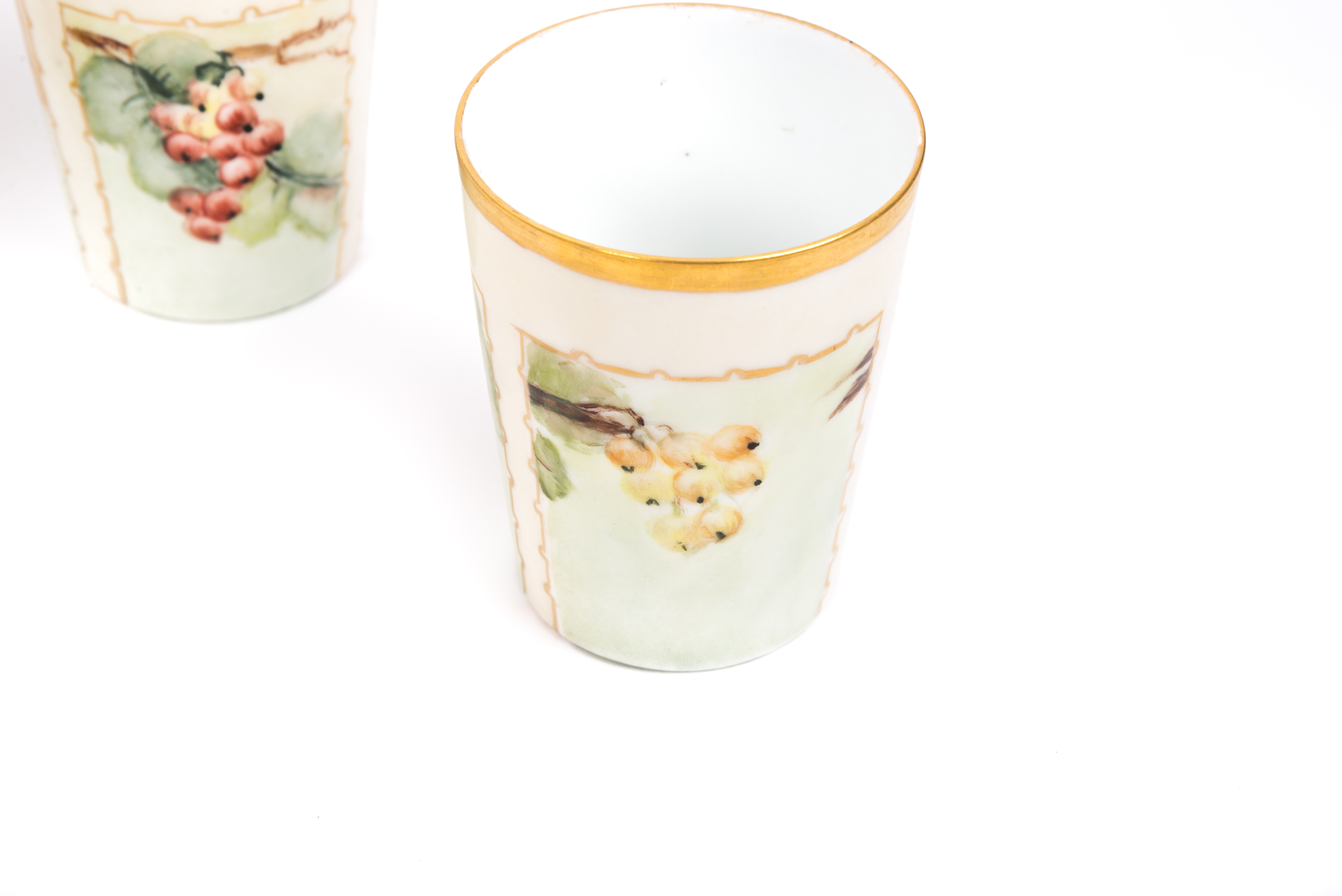 Willets Belleek Cider Pitcher with Limoges La Seynie cups