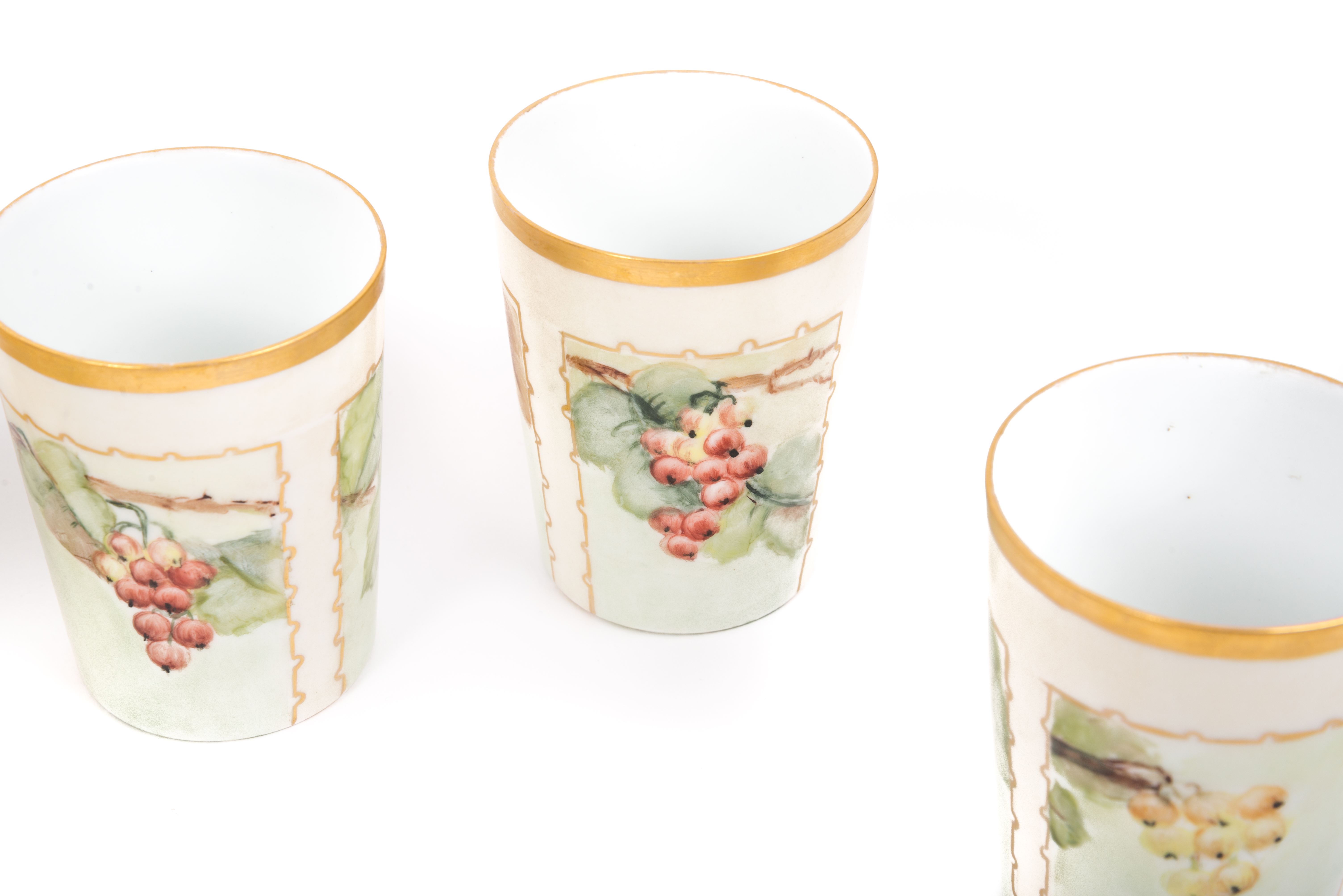 Willets Belleek Cider Pitcher with Limoges La Seynie cups