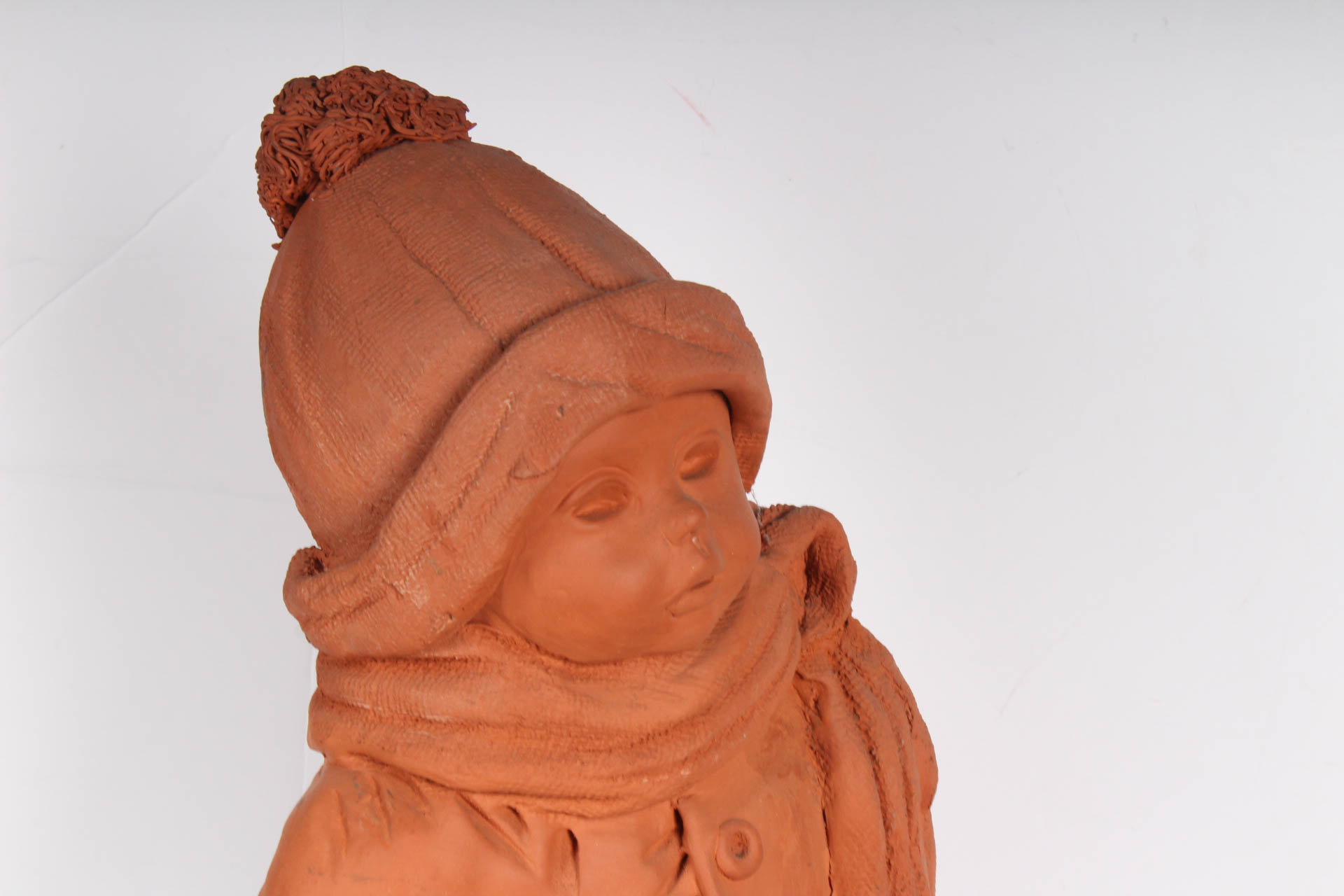 Original Signed Ann Entis Terracotta Sculpture