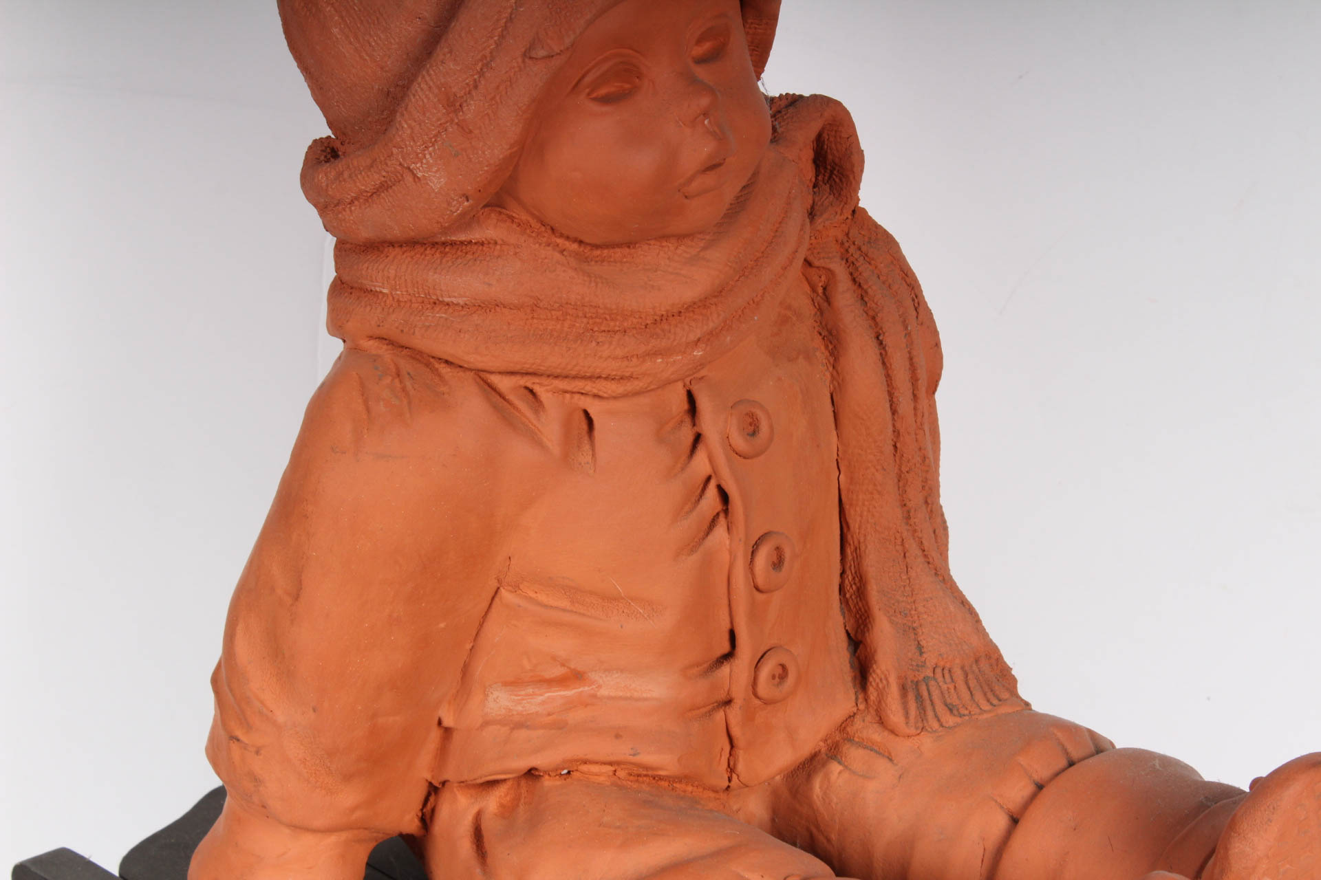 Original Signed Ann Entis Terracotta Sculpture