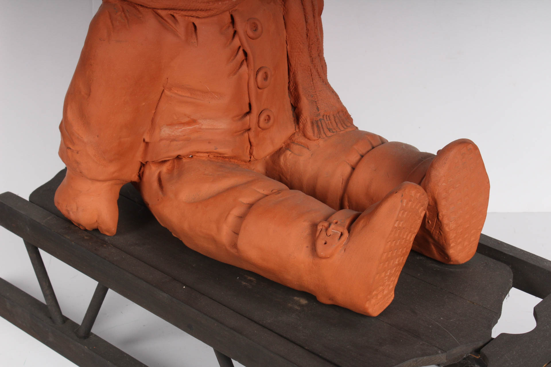 Original Signed Ann Entis Terracotta Sculpture