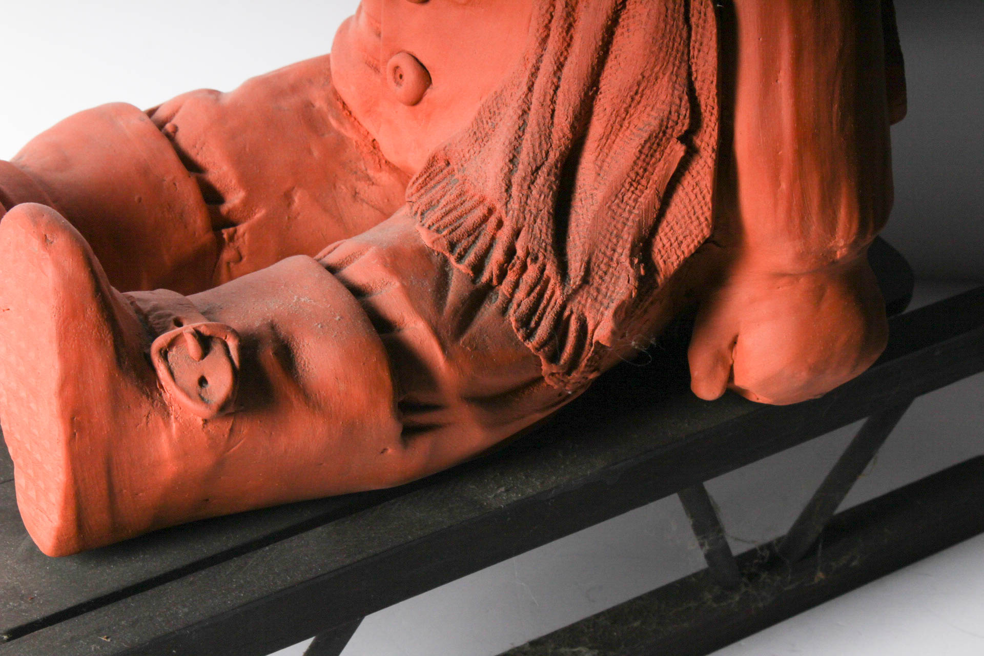 Original Signed Ann Entis Terracotta Sculpture