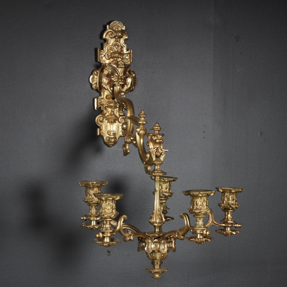 Solid Brass Wall Mounted Candelabra