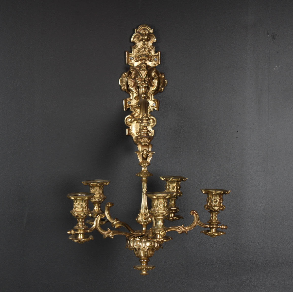 Solid Brass Wall Mounted Candelabra