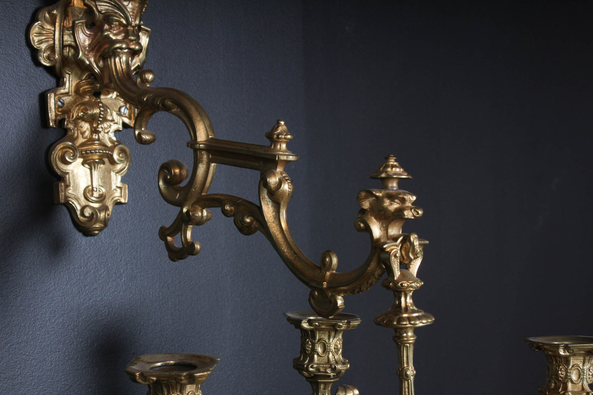 Solid Brass Wall Mounted Candelabra