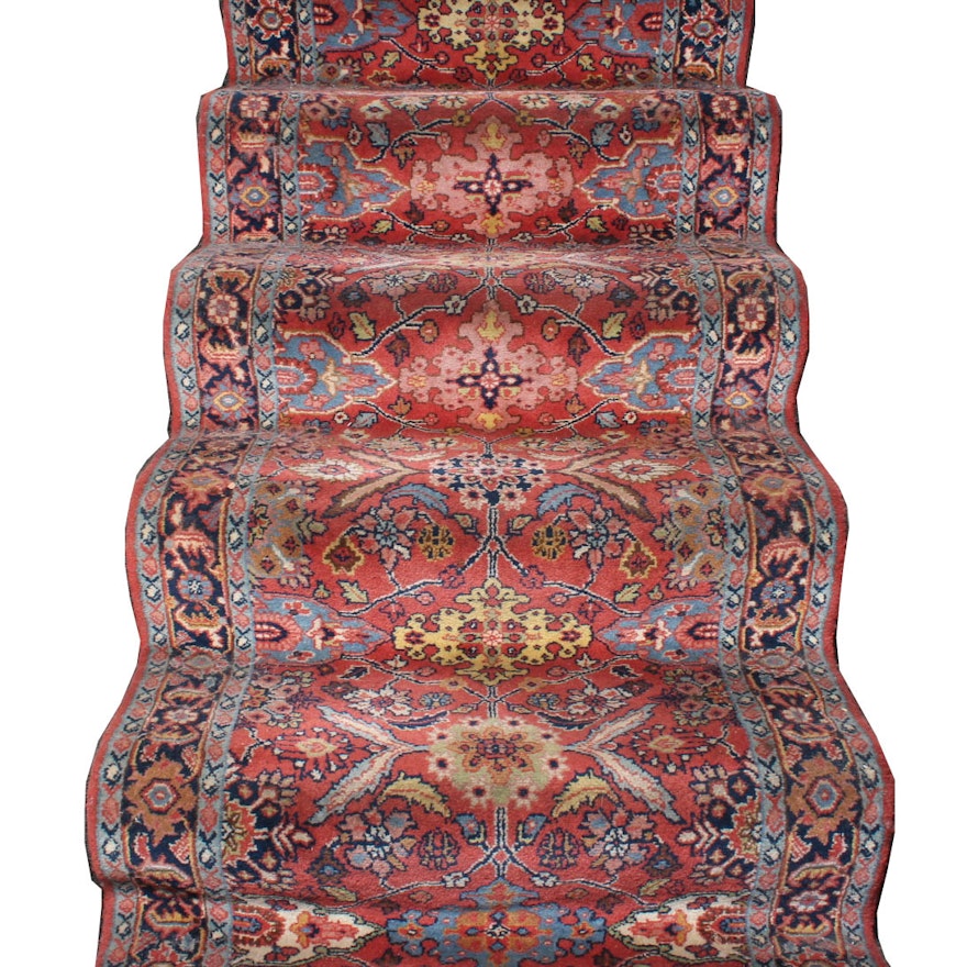 Hand Knotted Persian Arak Stair Runner Rug