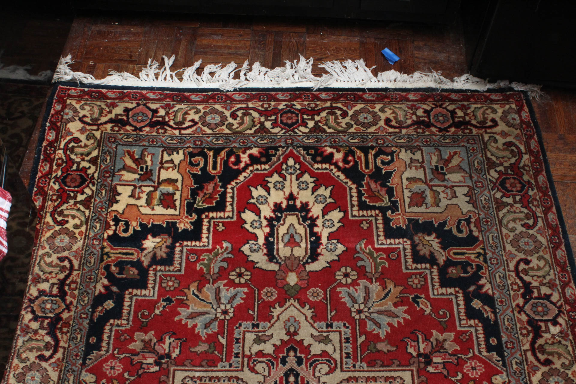 Hand-Knotted Persian Heriz Serapi Area Rug