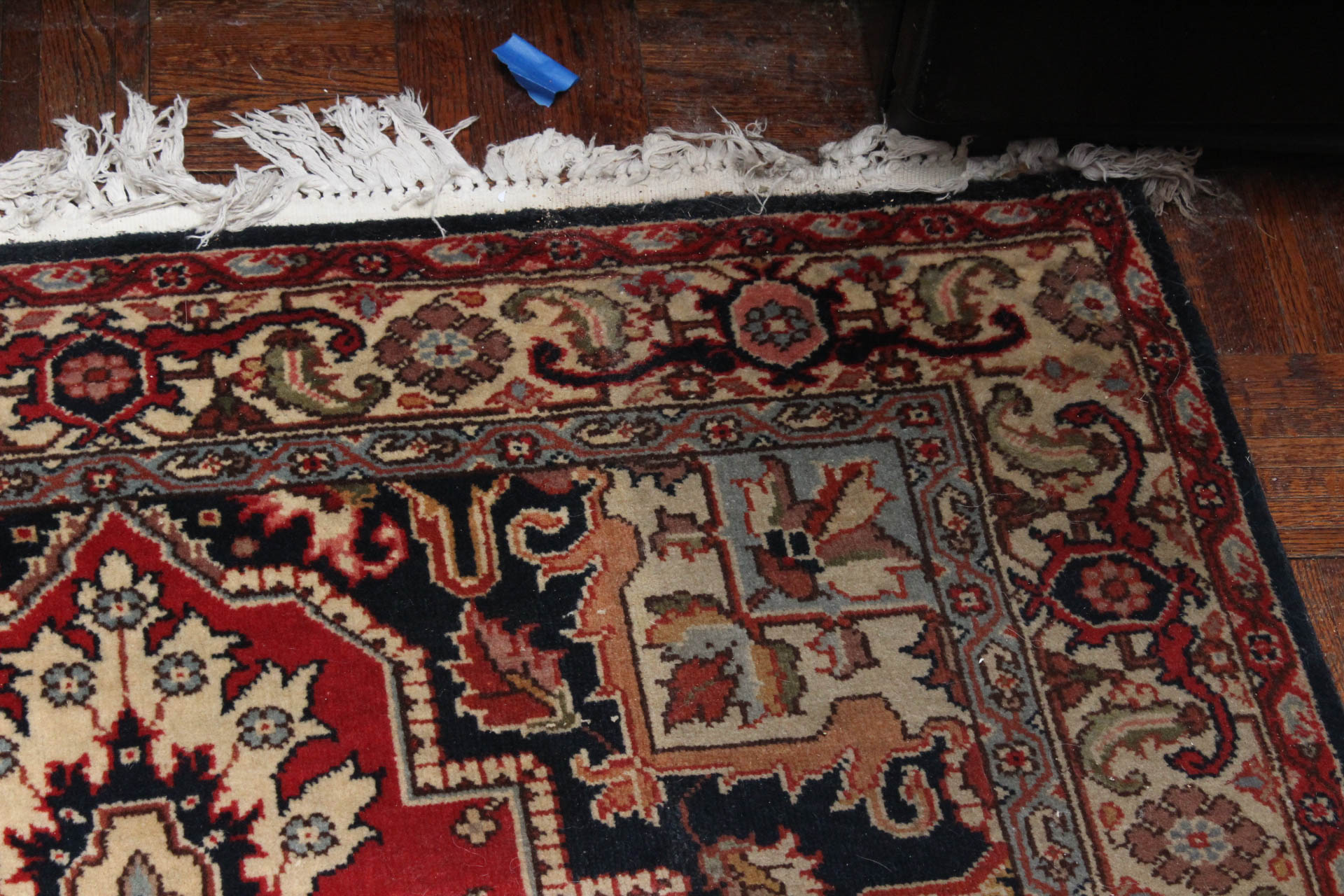 Hand-Knotted Persian Heriz Serapi Area Rug
