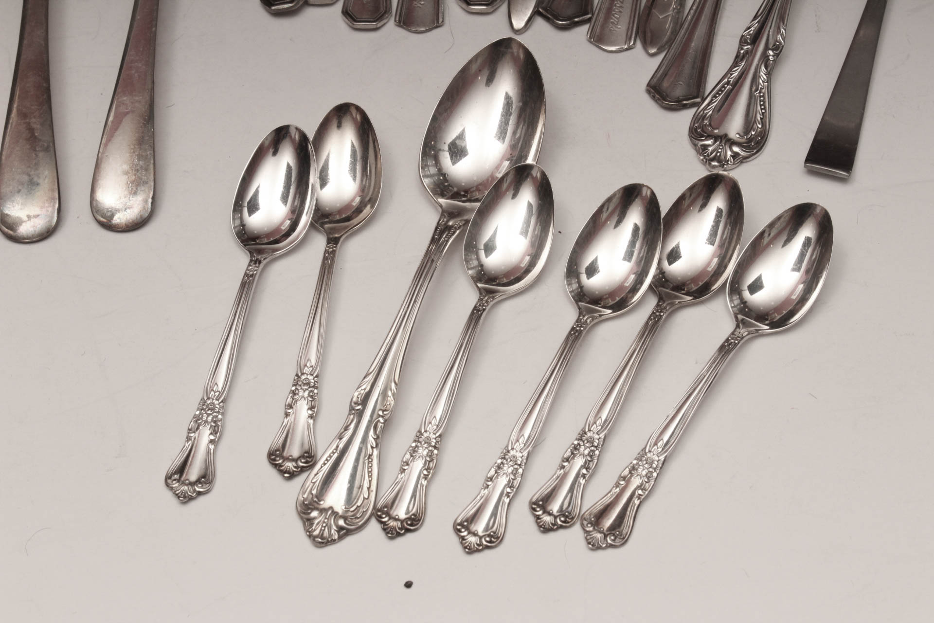 Vintage Silver Plate Flatware and Servingware Assortment