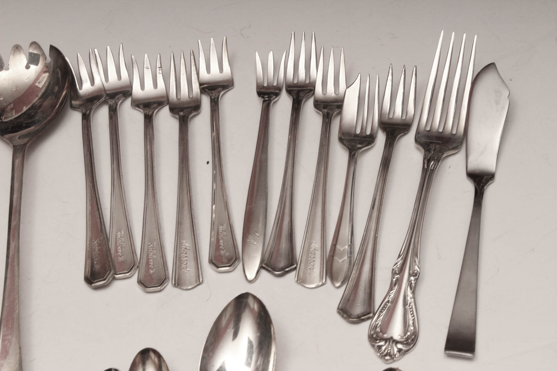 Vintage Silver Plate Flatware and Servingware Assortment