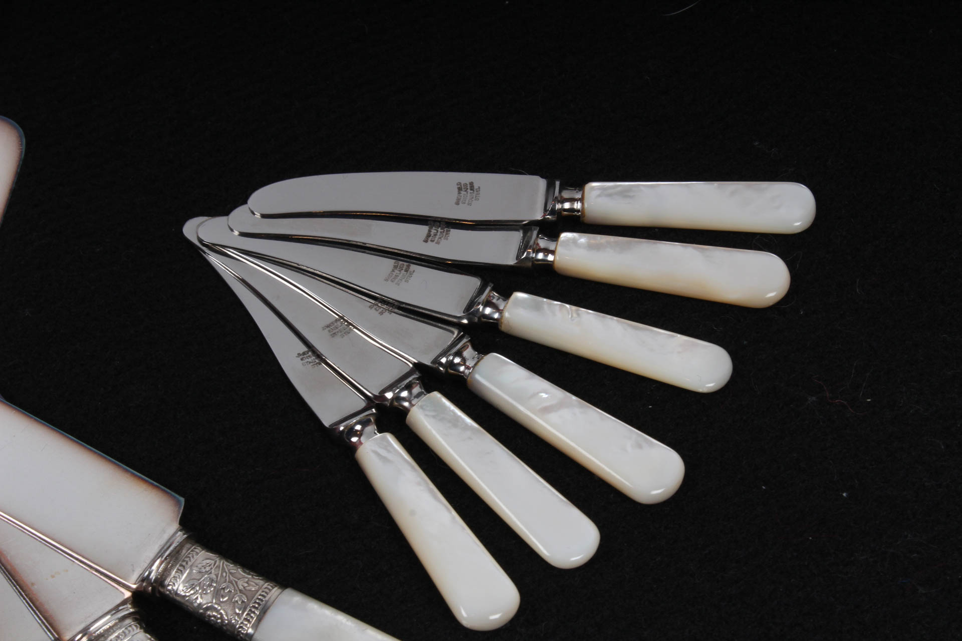 Landers, Frary, & Clark Sterling and Mother of Pearl Flatware