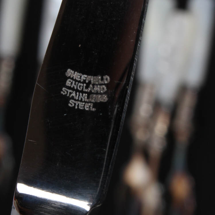 Landers, Frary, & Clark Sterling and Mother of Pearl Flatware