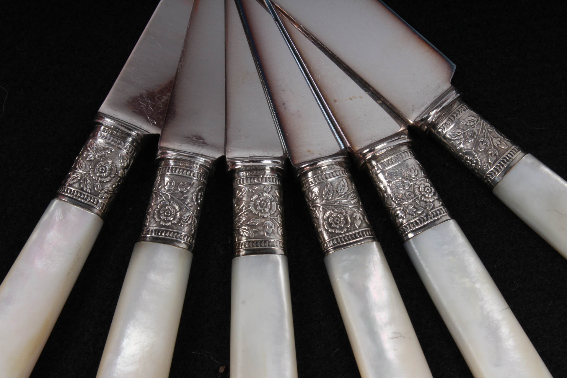 Landers, Frary, & Clark Sterling and Mother of Pearl Flatware