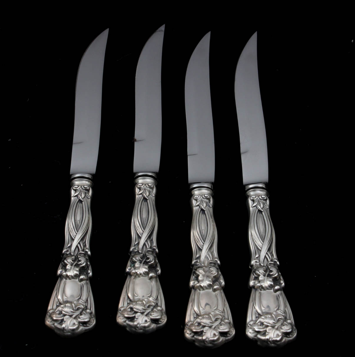 Antique Durgin-Gorham Sterling Silver "Iris" Flatware