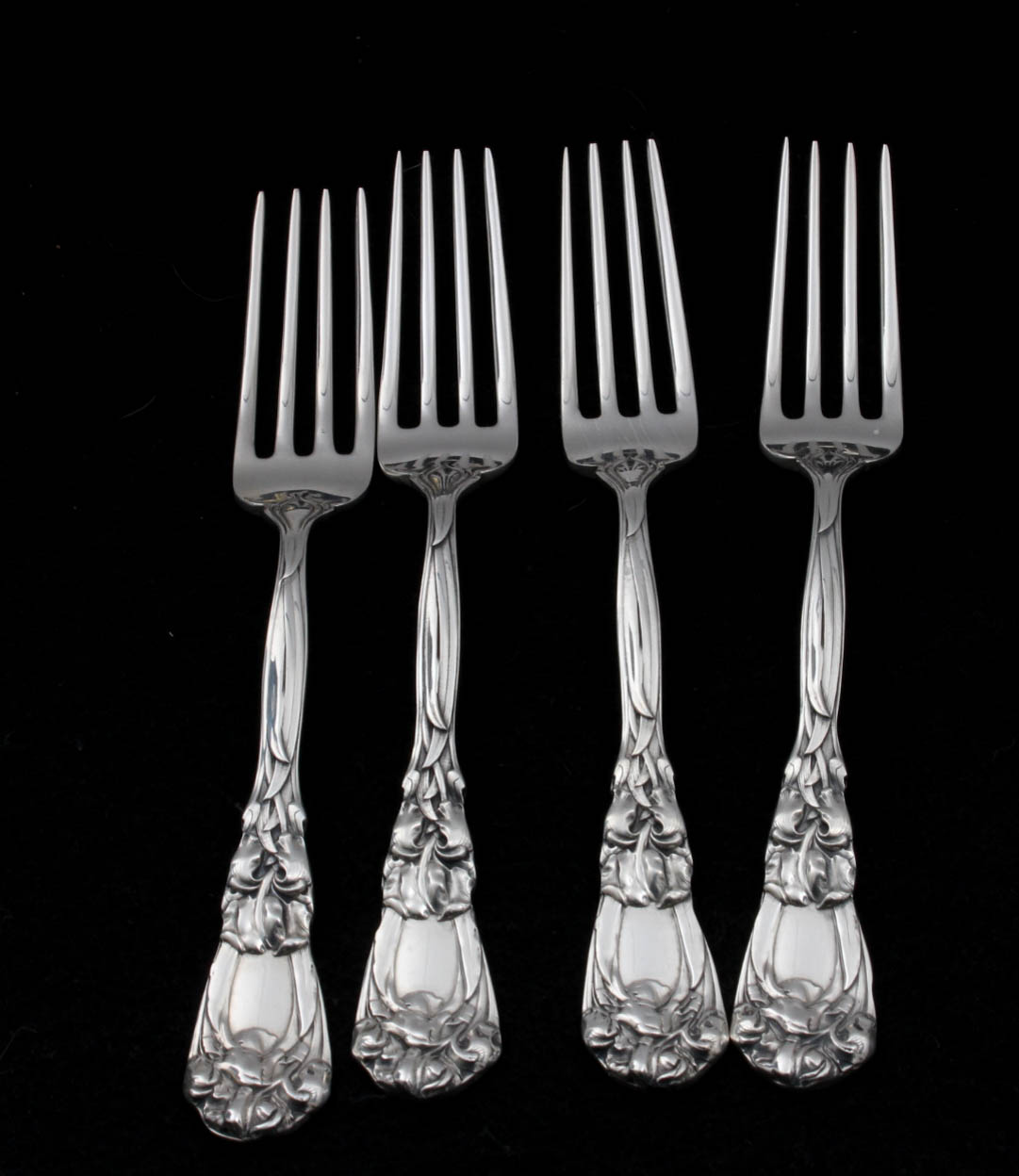 Antique Durgin-Gorham Sterling Silver "Iris" Flatware
