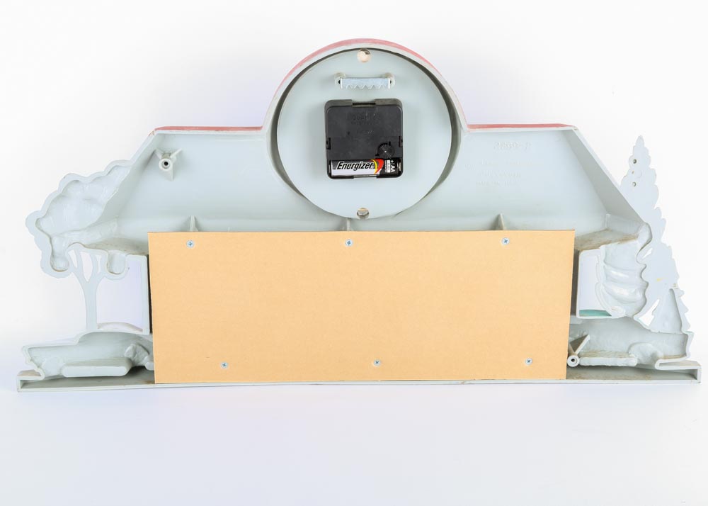 Vintage Molded Plastic "Family Drive-In" Clock