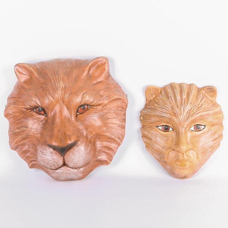 Ceramic Lion Masks