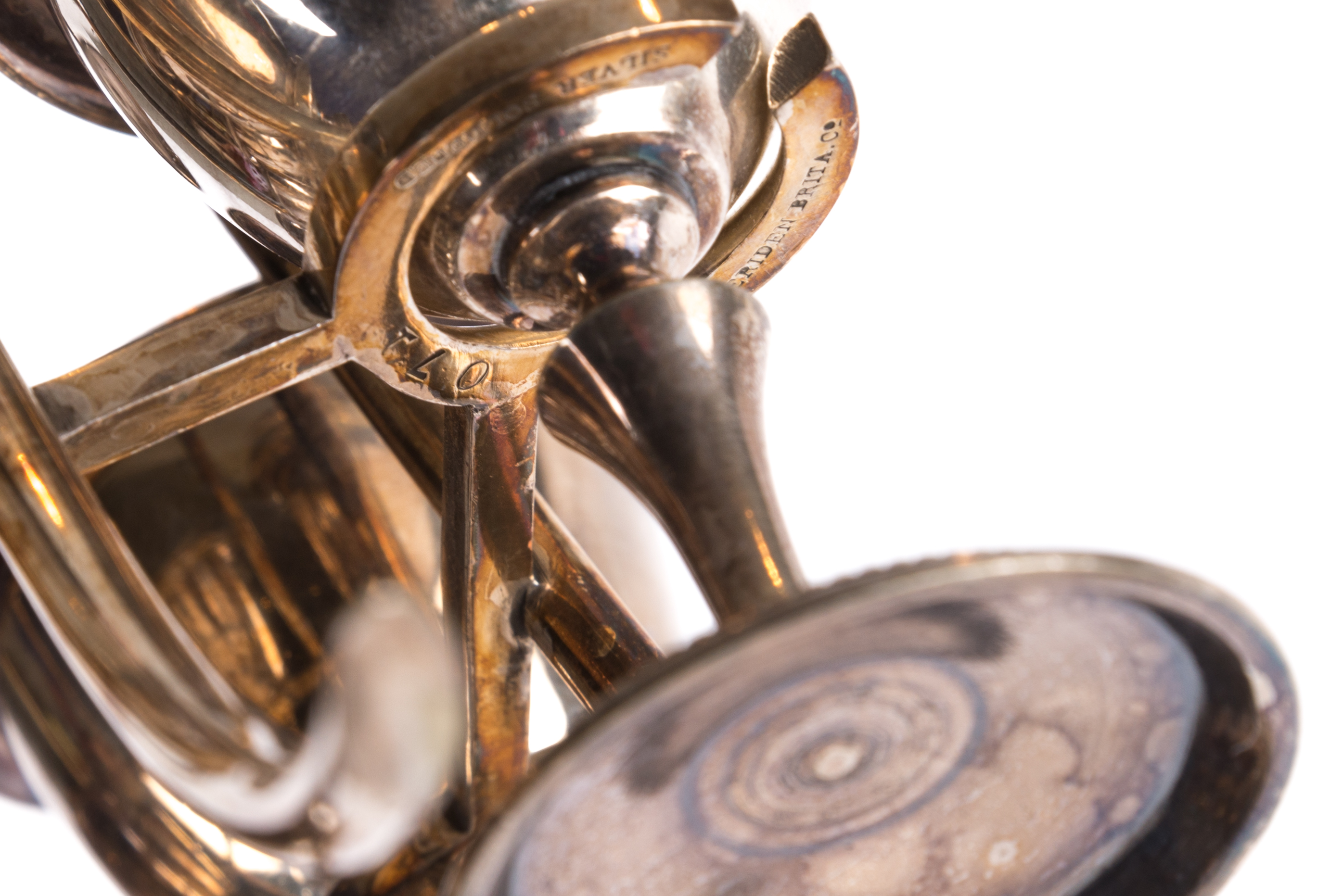 Meriden Britannia Plated Silver Egg Cups with Holder