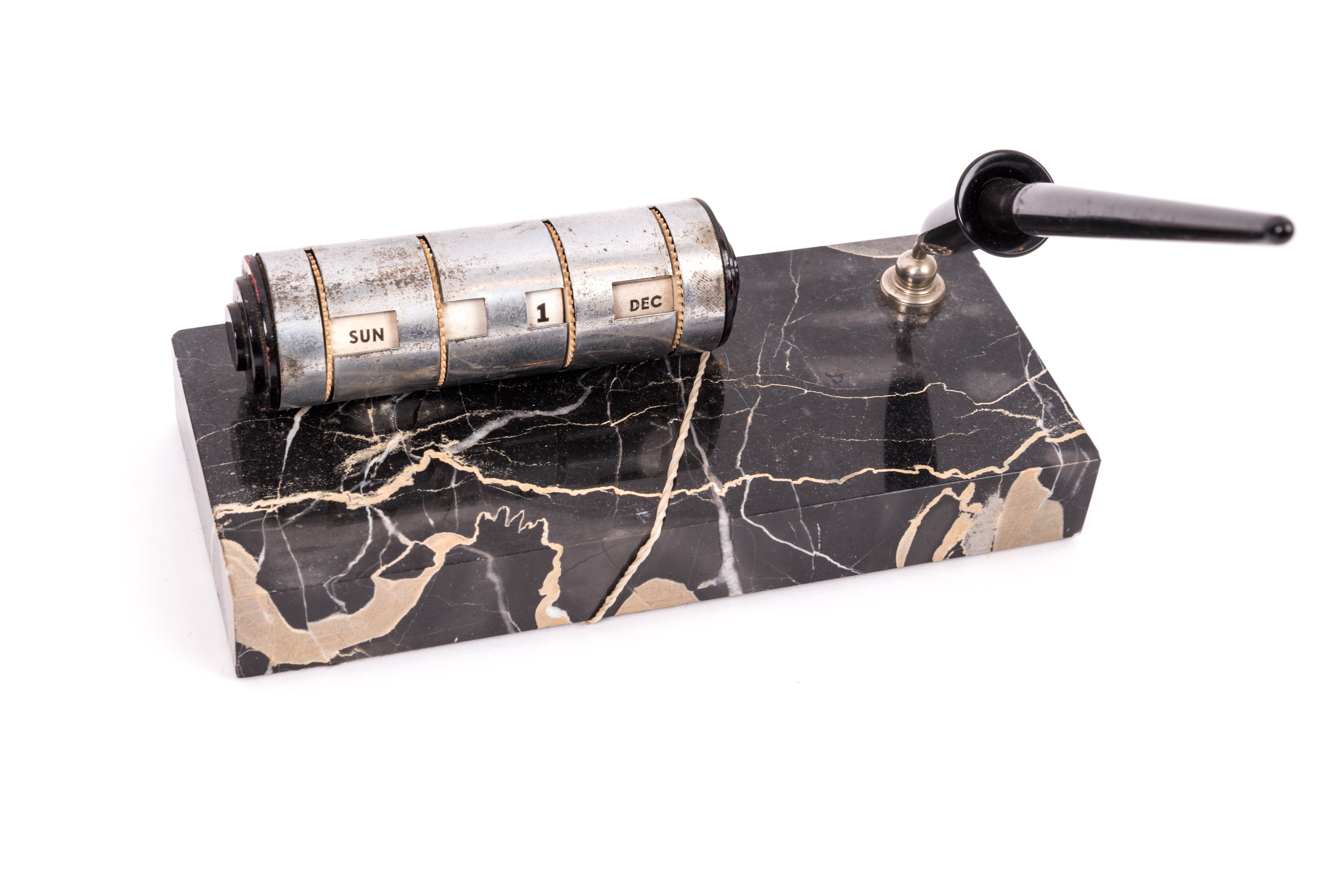 Vintage Black Marble Desk Accessories