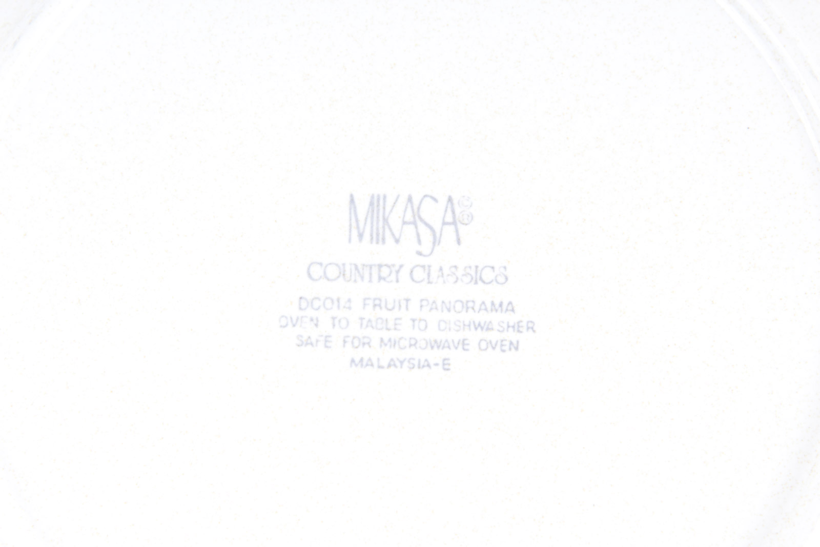 Mikasa "Fruit Panorama" Pattern Tableware Set
