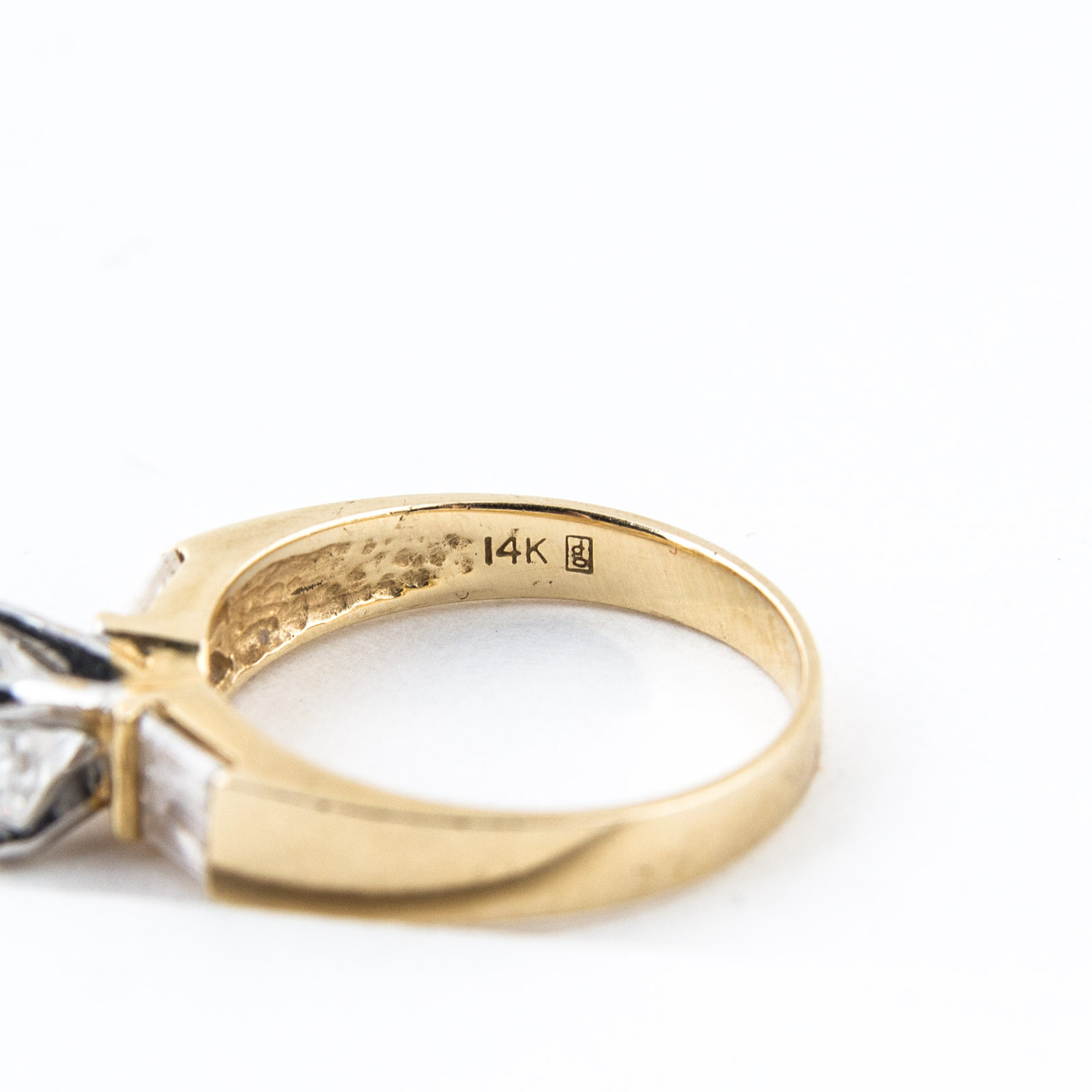 14K Yellow Gold and Cubic Zirconia Ring