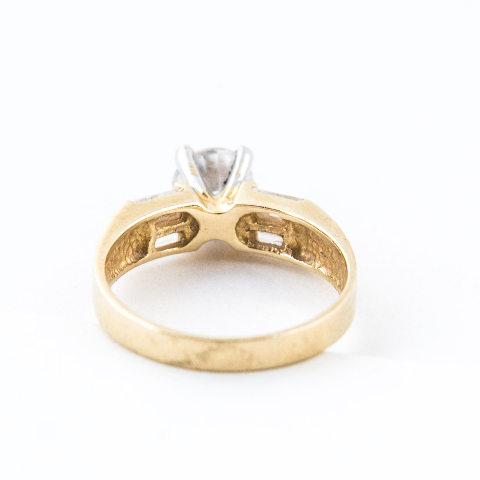 14K Yellow Gold and Cubic Zirconia Ring